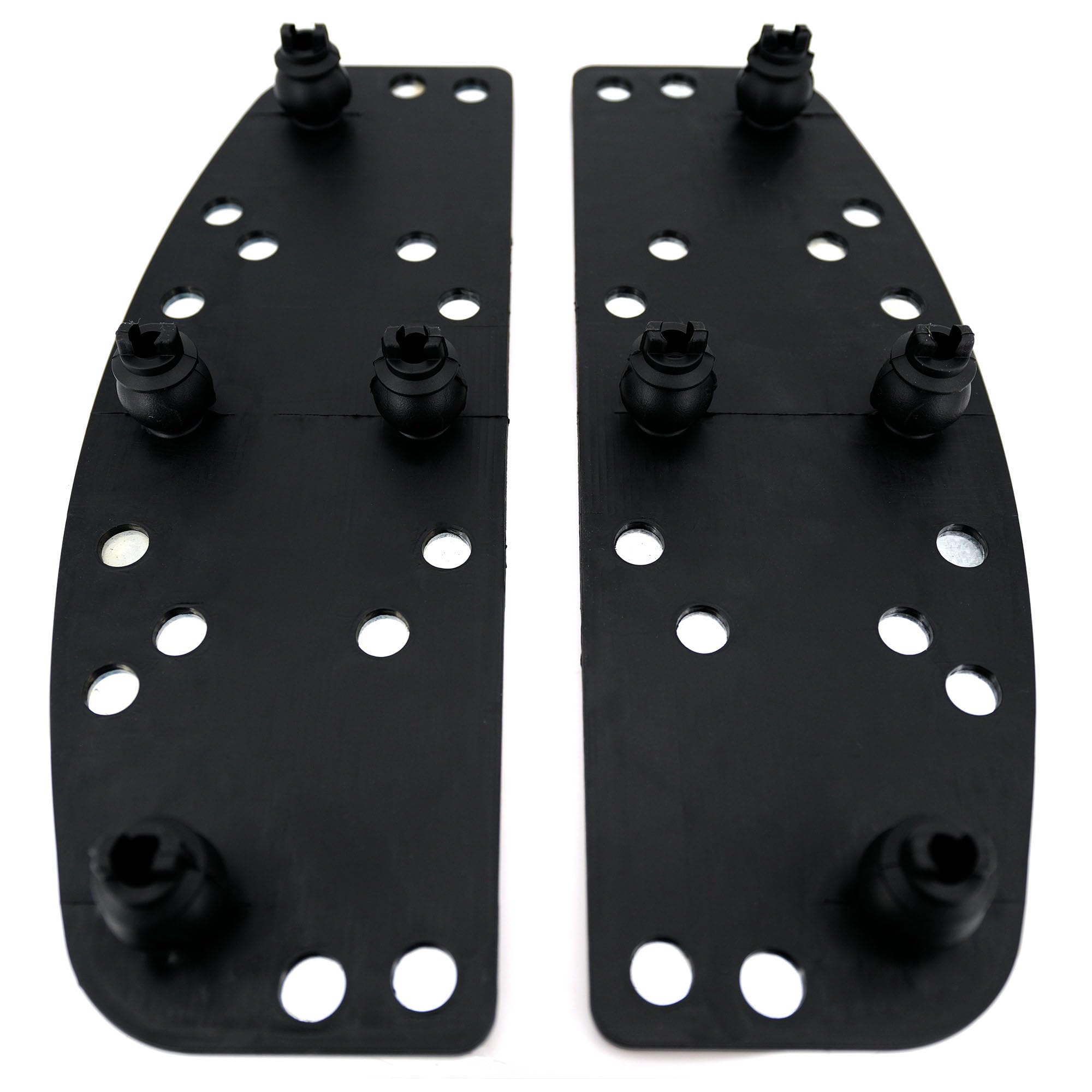 Harley Touring Motorcycle Floorboards - 1 Pair Black Rubber Foot Rest Inserts for Electra Glide, Road Glide, Road King & Softail Models | Enhanced Comfort & Grip for Long Rides & Cruising