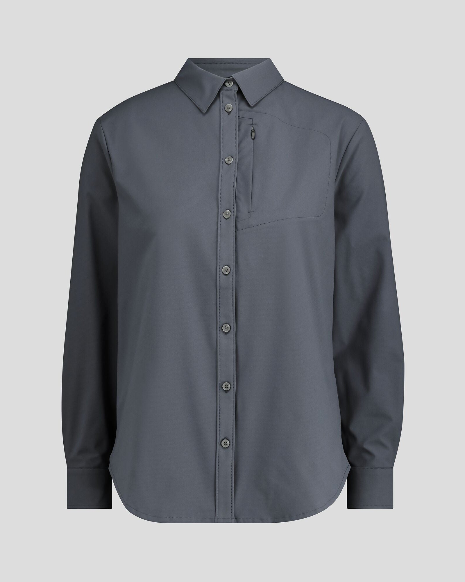 Women's Sun Protection Long Sleeve Shirt - UPF 50+ UV Blocking, Breathable & Lightweight, Mid Navy Blue - Perfect for Hiking, Beach & Outdoor Activities