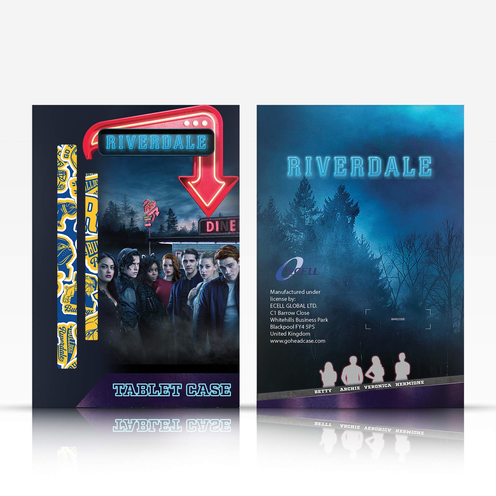 Head Case Designs Riverdale Cast Art Soft Gel Case for Samsung Galaxy Tab S8 Plus – Officially Licensed, Durable Protection for School & Travel