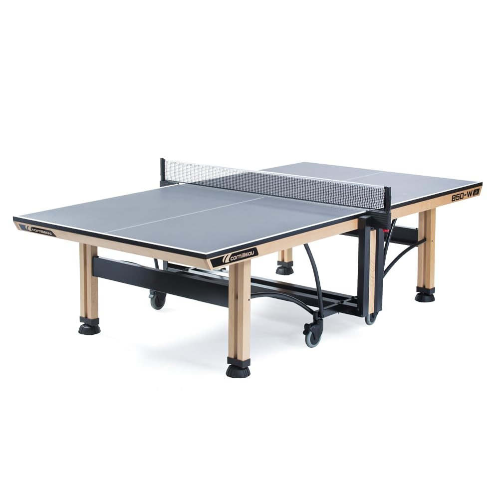 Cornilleau 850-W ITTF Approved Professional Table Tennis Table - Indoor & Outdoor Use for Home, Club, and Tournament Play