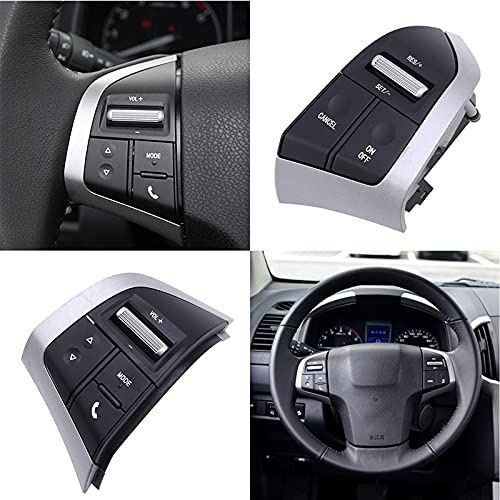 Premium Multifunction Steering Wheel with Audio Control, Cruise & Speed Adjustment for Isuzu D-Max/MUX & Chevy Trailblazer - Black | Enhanced Driving Comfort & Convenience for Long Road Trips & Daily Commutes