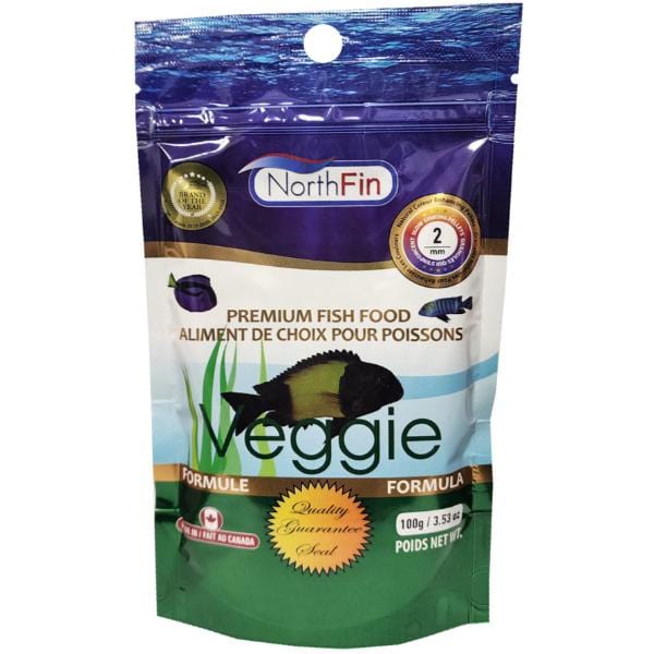 NorthFin Veggie Formula Premium Fish Food - High Protein Plant-Based Flakes for Tropical & Freshwater Fish - Ideal for Community Tanks & Herbivorous Species