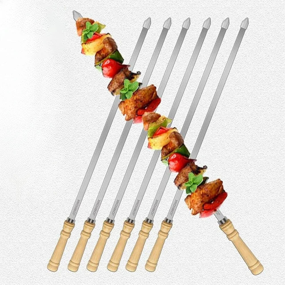 Premium Stainless Steel BBQ Skewers - Emilio 12