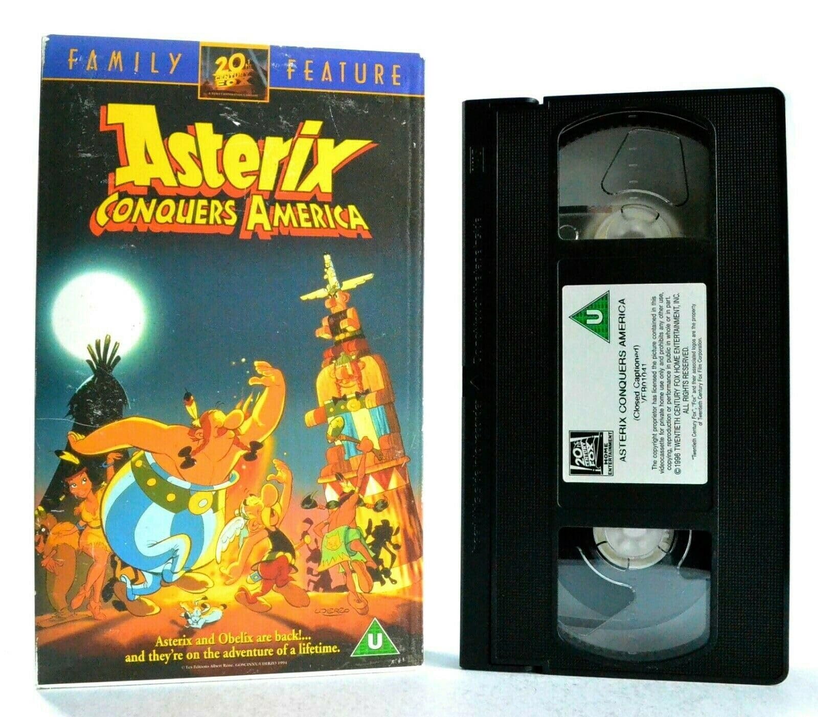 Asterix in America VHS - Classic Animated Adventure Movie for Kids & Family Movie Night