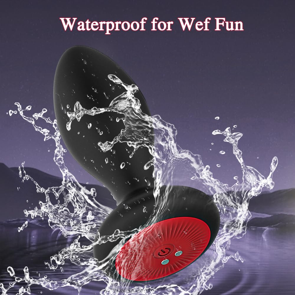 **Vibrating Anal Plug with App Control - 10 Vibration & 6 Rotation Modes, Prostate Massager for Men & Women, Couples Play - Perfect for Solo Pleasure, Couples Fun & BDSM Exploration**