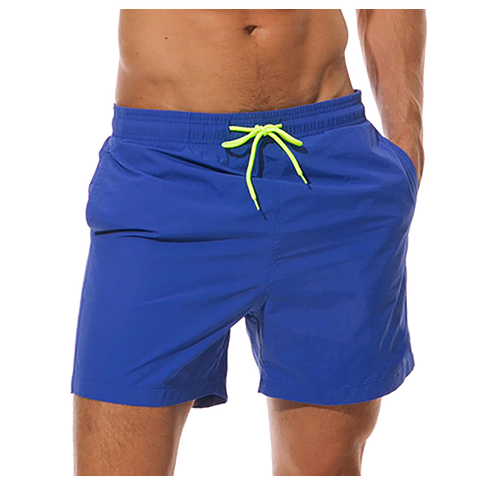 **Men's Quick Dry Board Shorts - No Mesh Swim Trunks for Swimming, Surfing & Beach Activities**