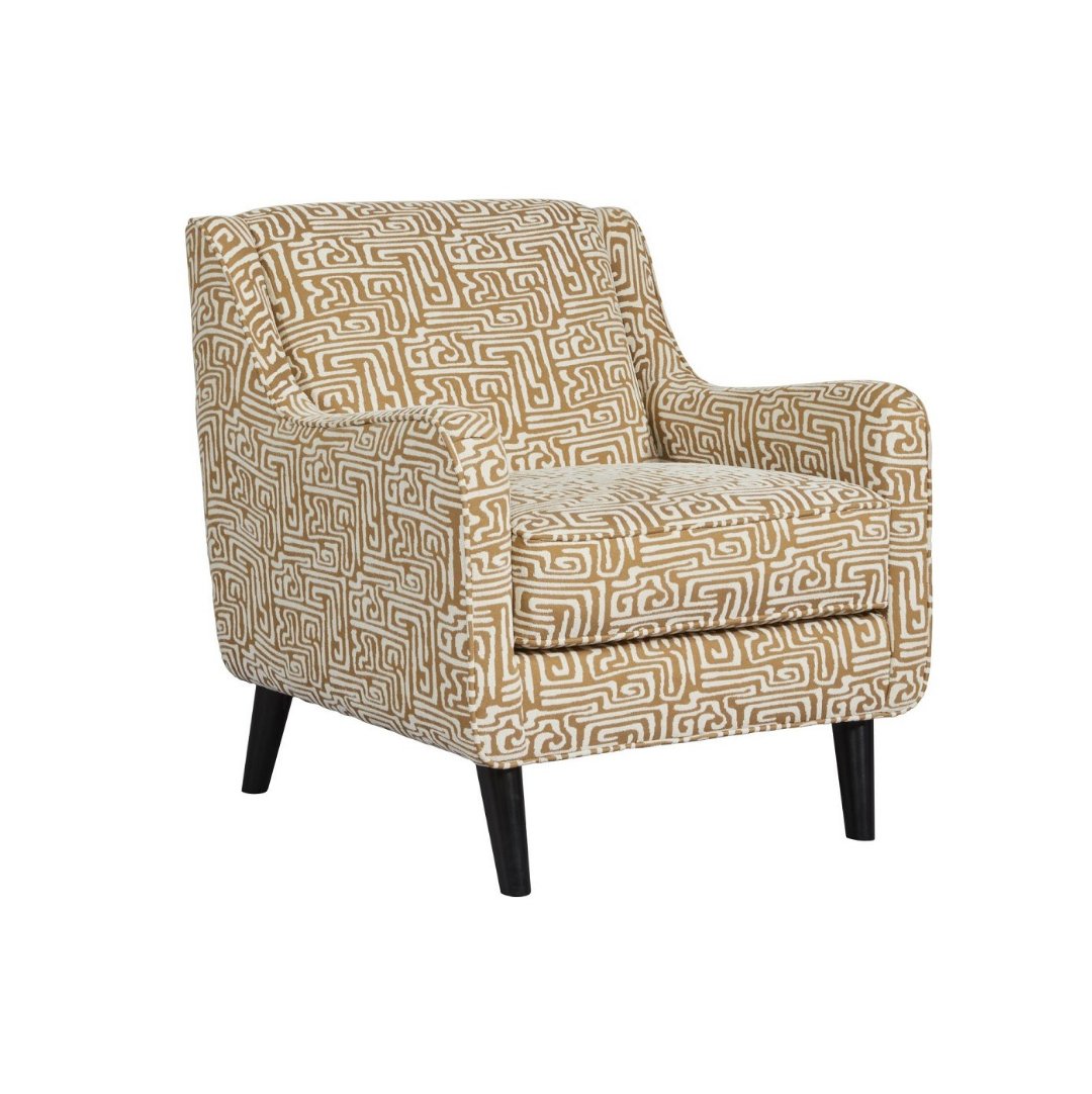 Durango Accent Chair - Modern Upholstered Living Room Chair with Sturdy Wooden Legs | Perfect for Home Office, Reading Nook & Lounge Decor
