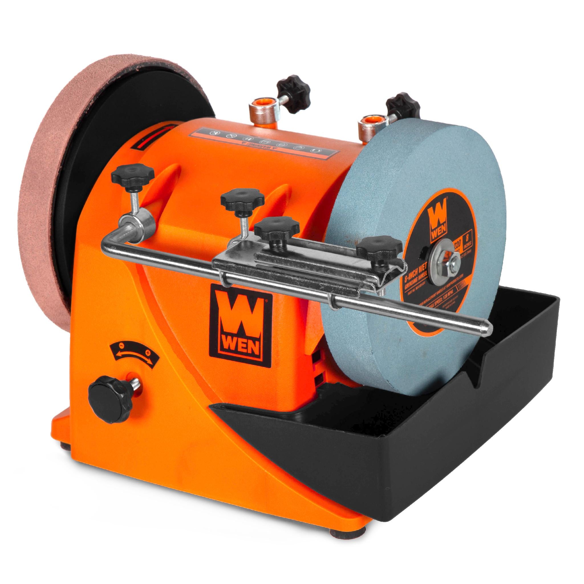 WEN BG4108 8-Inch Water Cooled Wet/Dry Sharpening System - Professional Knife & Tool Sharpener for Kitchen, Workshop & Outdoor Use
