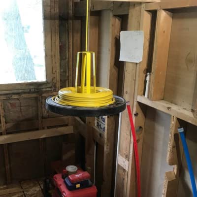 Rack-A-Tiers 19455 Professional Wire Dispenser - Heavy Duty Cable Spool Holder for Electricians & DIY Projects | Perfect for Workshop, Garage & Job Site Organization