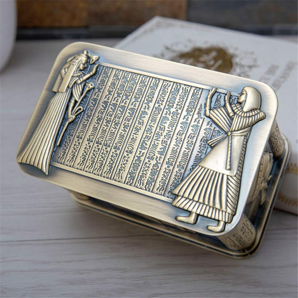 Egyptian Pharaoh Style Metal Jewelry Box - Elegant Storage Case for Rings, Earrings & Necklaces - Perfect Jewelry Gift Box for Women, Mothers & Girls - Great for Home Decor, Travel & Special Occasions
