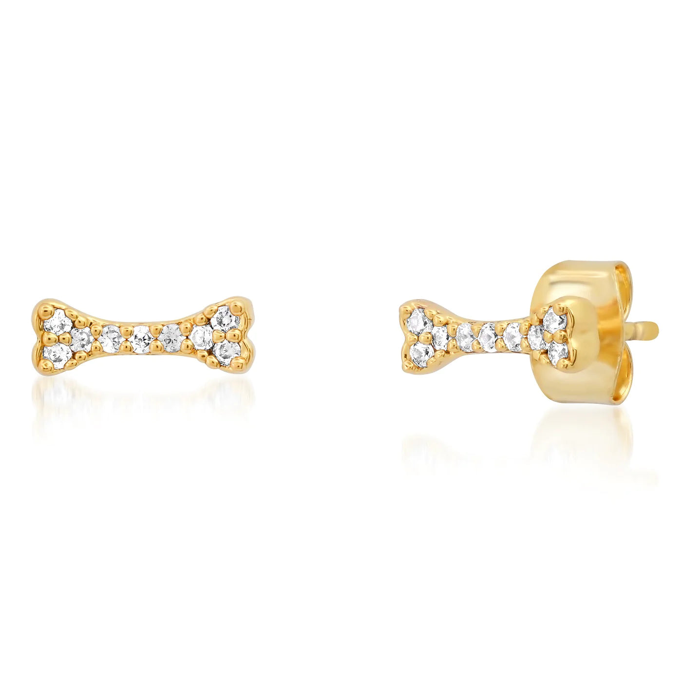 Dog Bone Mini Studs - Small Pet Stud Earrings for Dogs, Puppy Fashion Accessories - Perfect for Pet Parties, Grooming & Daily Wear
