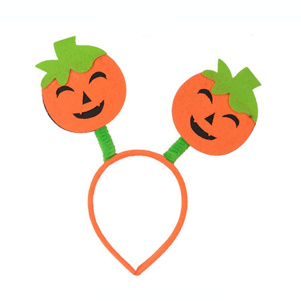 Rvikurc Halloween Pumpkin Headband - Funny Party Accessory for Kids & Adults - Yellow One Size - Perfect for Halloween Costumes, Cosplay, and Themed Parties