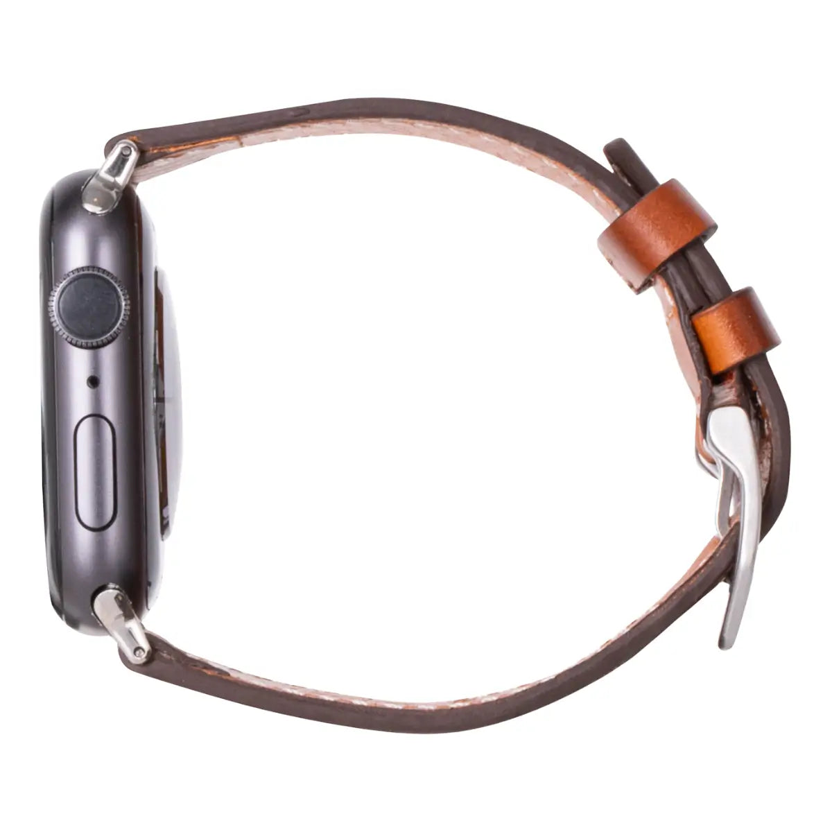 Premium Burnished Tan Leather Apple Watch Band for Men - Compatible with Era Series - Perfect for Business, Casual & Outdoor Activities