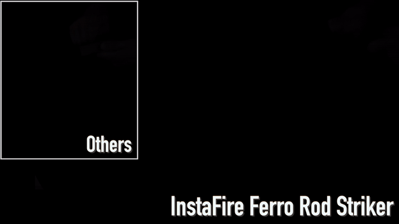 InstaFire Ferro Rod Fire Starter with Paracord - Survival Gear for Camping, Hiking & Emergency Preparedness