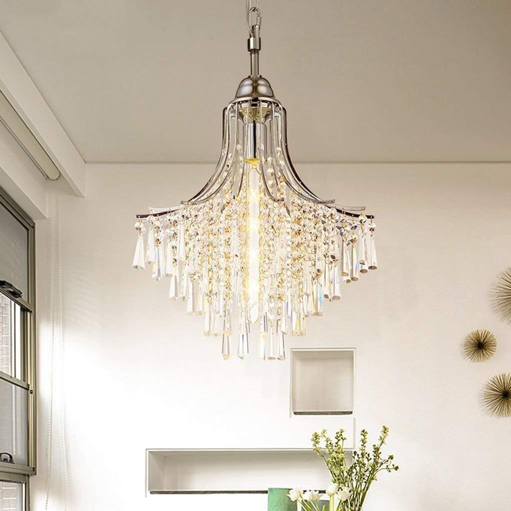 Crystal Chandelier Ceiling Pendant Light - K9 Raindrop Lighting Fixture for Living Room, Bedroom & Restaurant | Modern Hanging Lamp with/without Light Source | Elegant Home & Commercial Decor