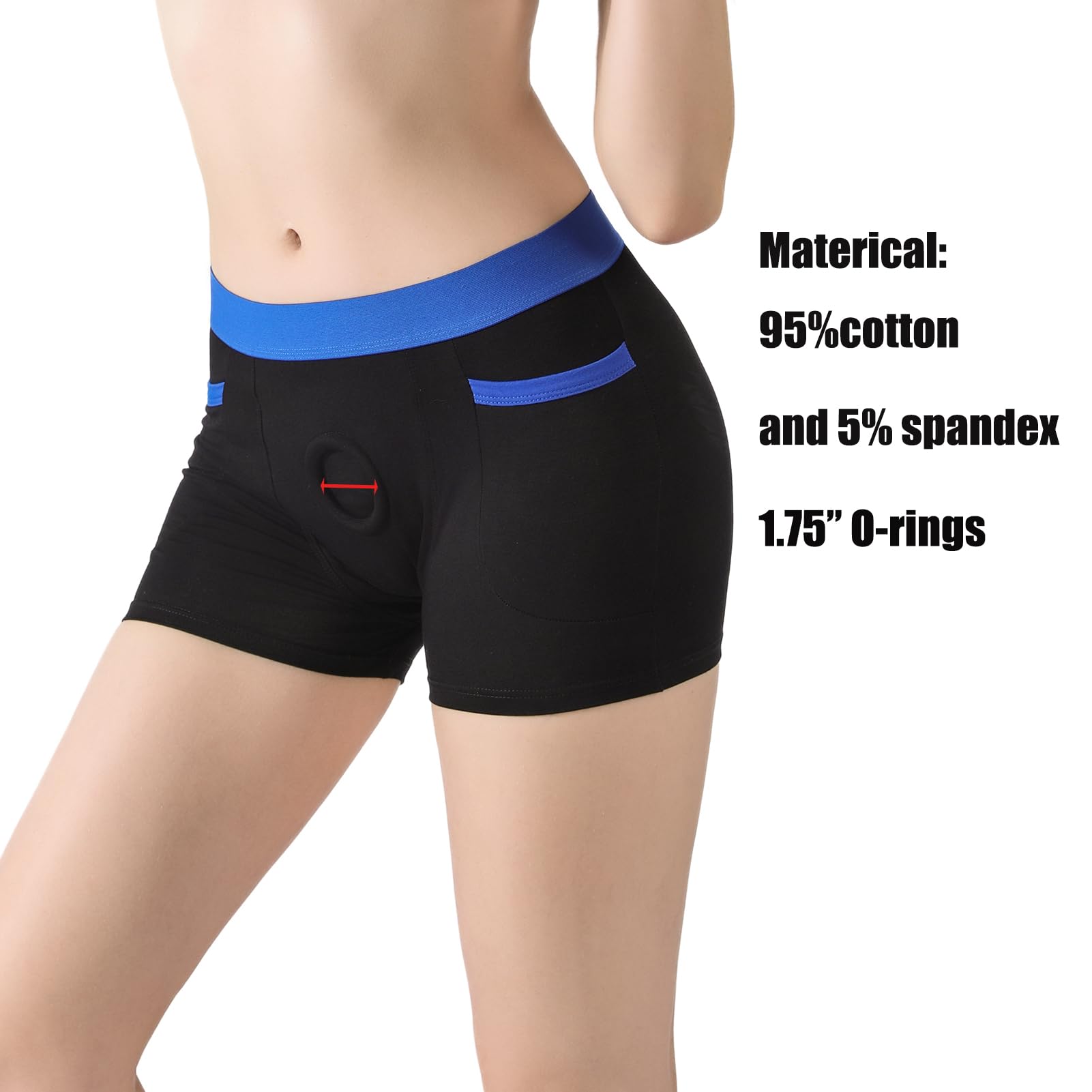 **Strap-On Harness Panties & Underwear for Men & Women – Plus Size Strapless Strap-On Boxer Briefs – Perfect for Role Play, BDSM & Couples Fun**