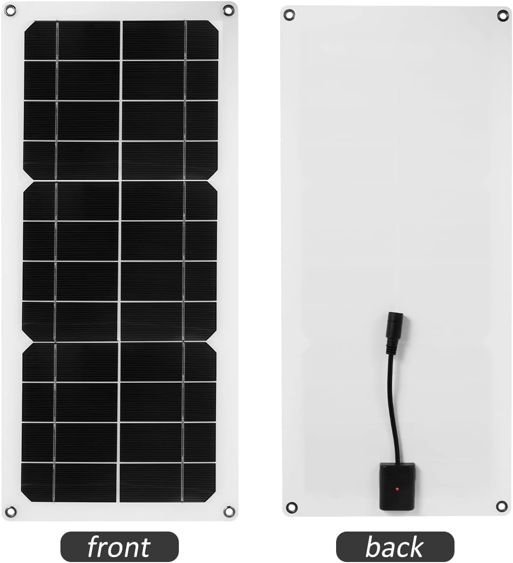 30W Solar Panel Kit - 12V Waterproof Portable Solar Charger with USB Port for RV, Car, Boat, Trailer, Home & Camping | Perfect for Outdoor Adventures, Emergency Power & Off-Grid Living