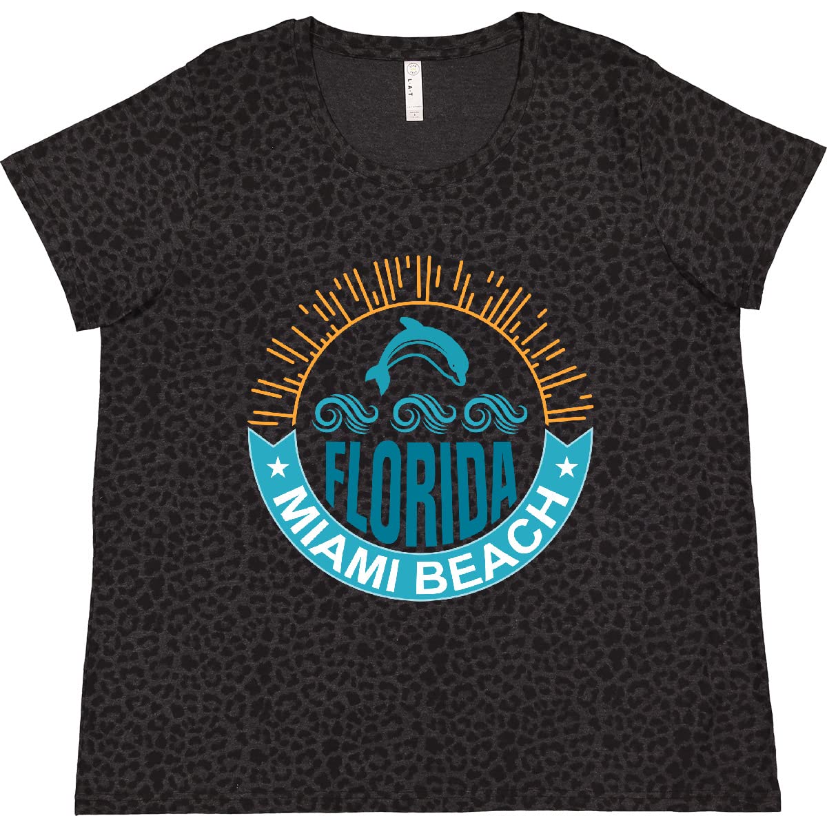 Inktastic Miami Beach Florida Travel Trip Women's Plus Size T-Shirt - Comfortable Vacation Tee for Beach Getaways & Casual Outings