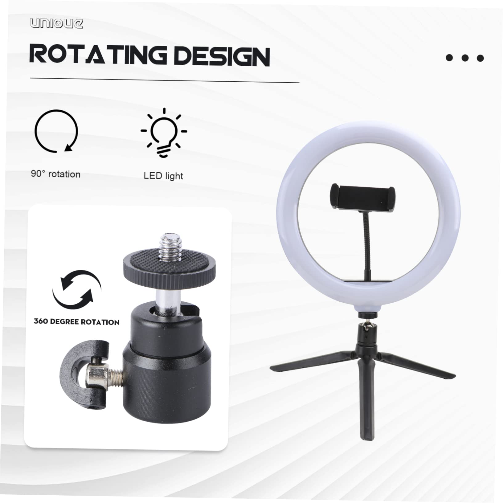 Gatuida 3-Piece LED Ring Light Kit with Tripod for Phone Selfie & Live Streaming - Perfect for Makeup Videos & Content Creation