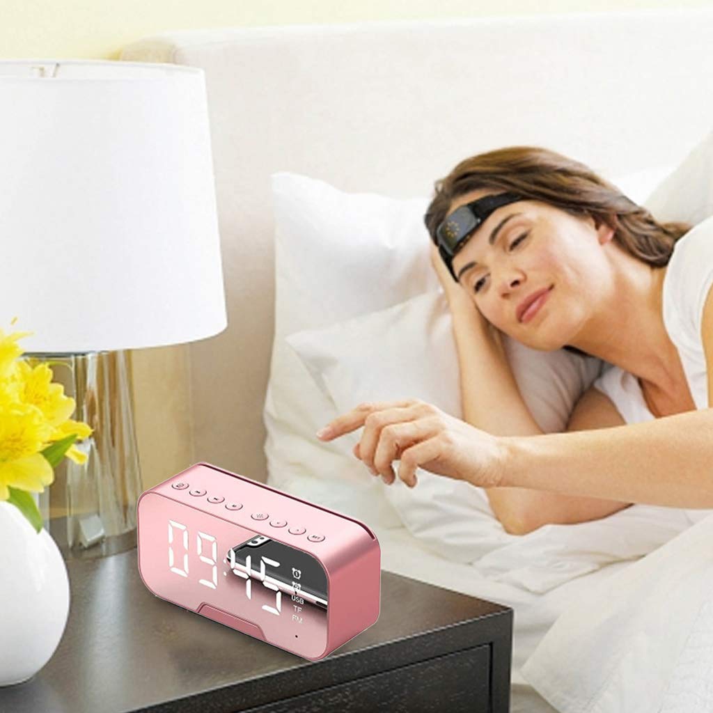 Portable Bluetooth Speaker with LED Lights - Wireless Digital Speaker with Multi-Function, Pink - Perfect for Outdoor Parties, Beach Trips & Home Decor