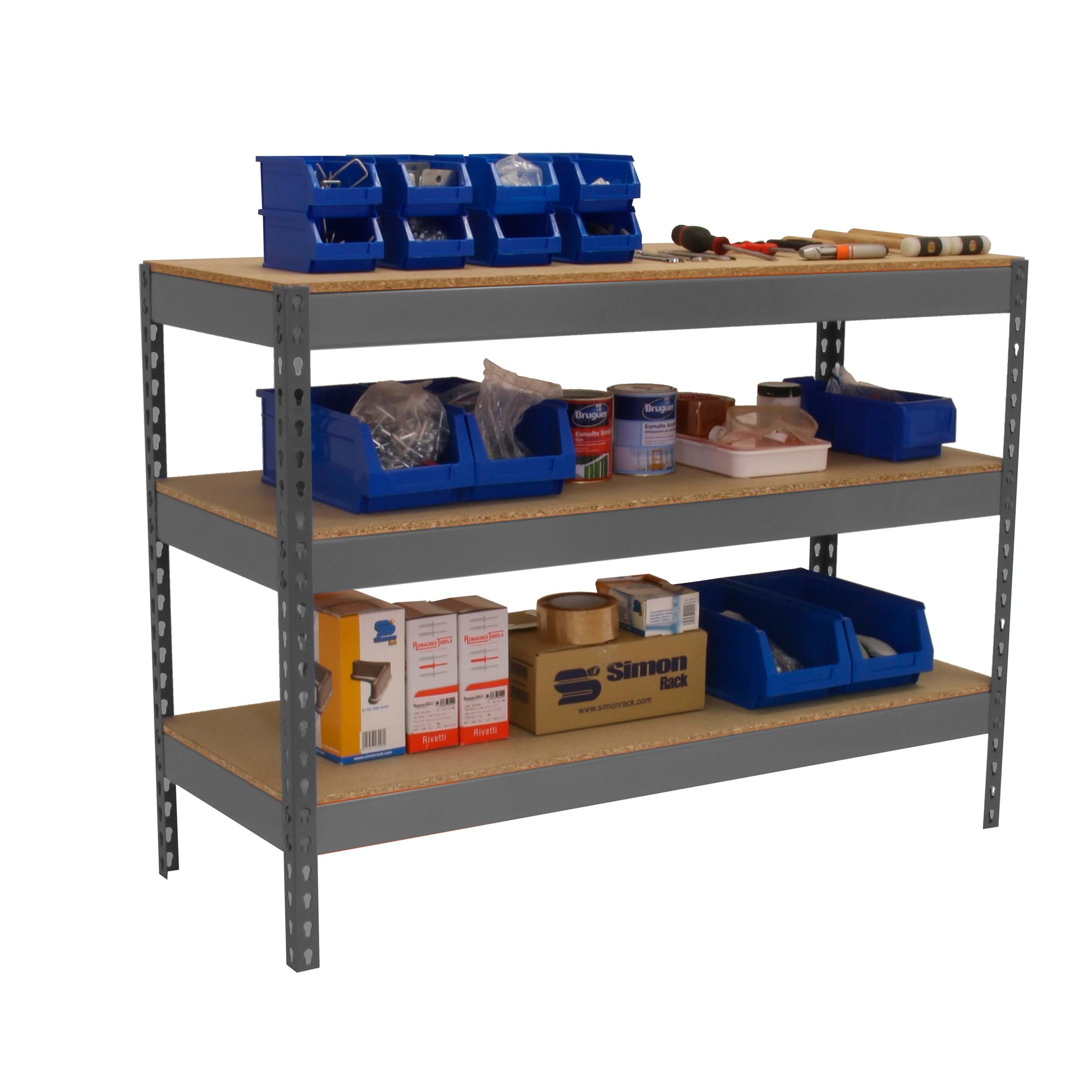 Simon Workbench 900x1800mm, 400kg Capacity, 3 Height Adjustable - Perfect for DIY & Workshop Projects