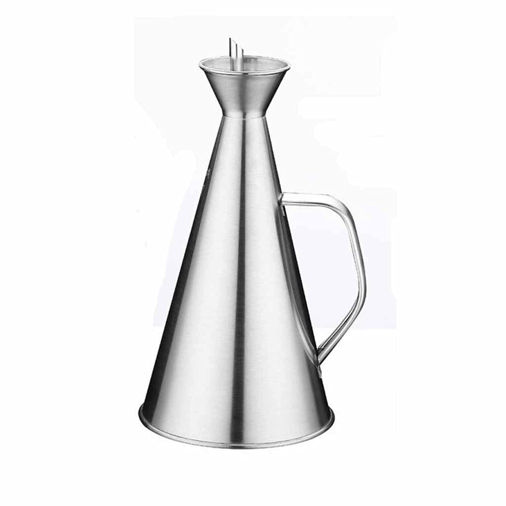 SEIJY 500ml Stainless Steel Oil Dispenser - Leakproof Spout for Cooking Oil, Vinegar & Sauces - Premium Kitchen Oil Pourer with Drip-Free Design - Perfect for Salad Dressing, Baking & Frying