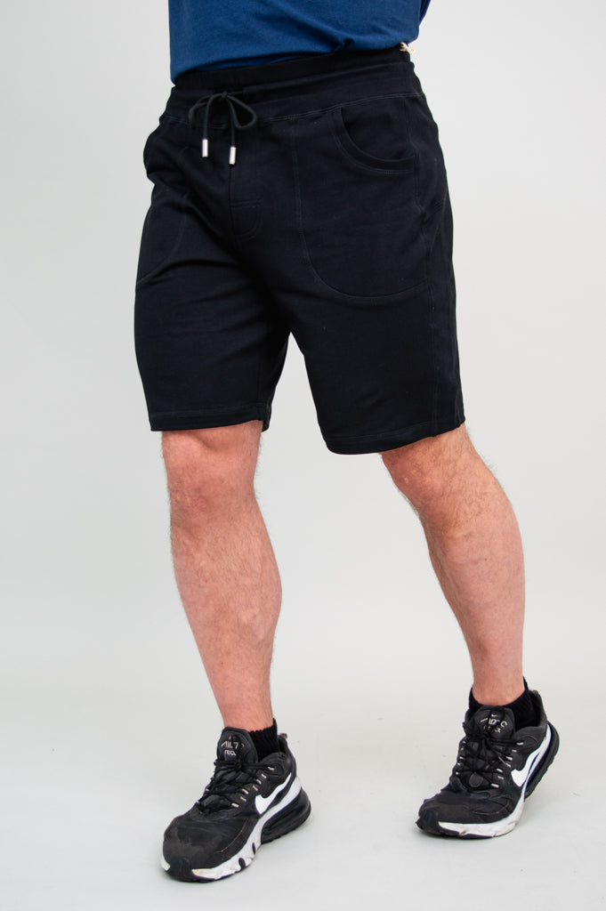 Jason Men's Cotton Shorts - Black Casual Summer Shorts for Outdoor Activities, Gym, and Lounge Wear
