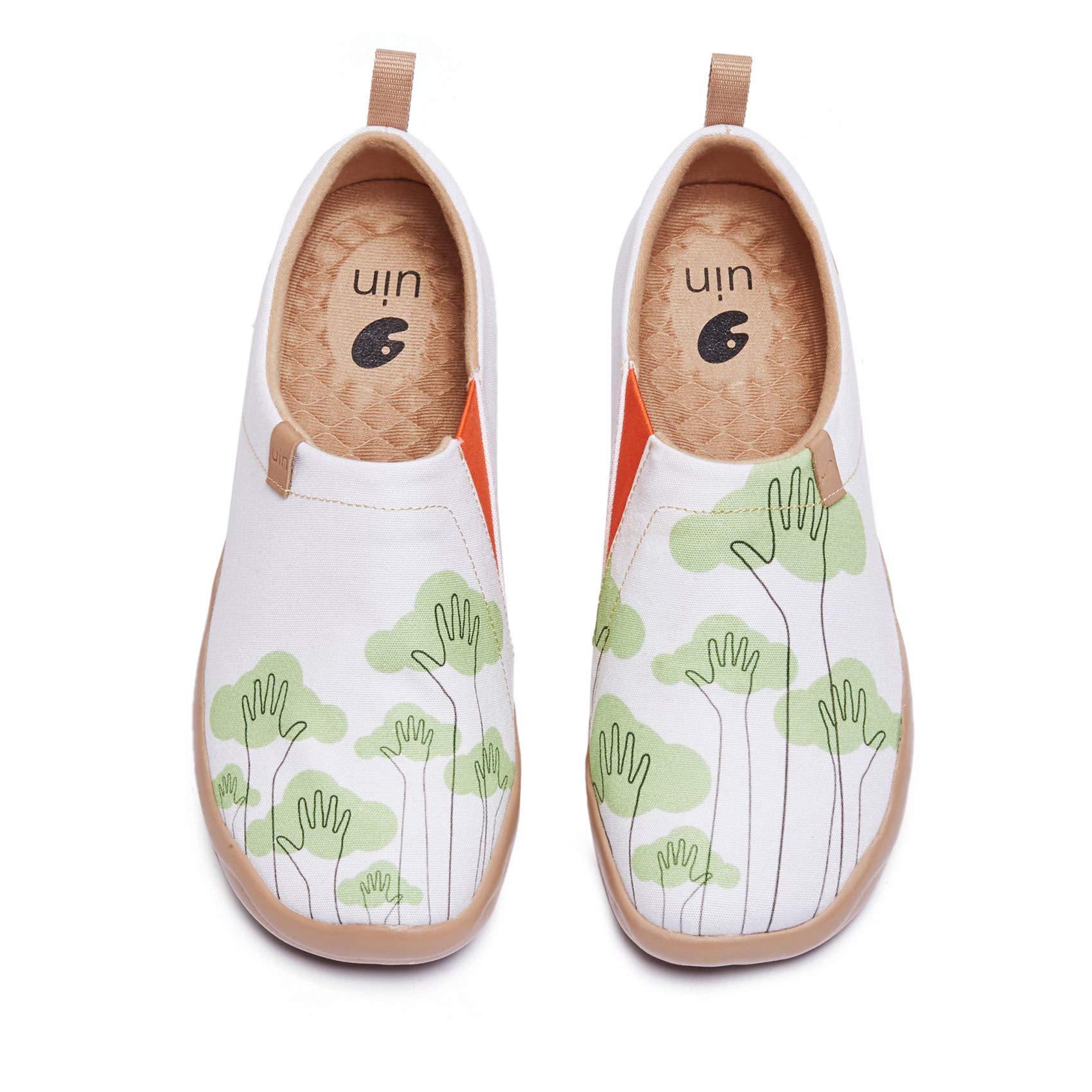 UIN Women's Slip-On Walking Shoes - Lightweight Art Painted Casual Loafers & Fashion Sneakers | Comfortable & Eco-Friendly | Perfect for Travel, Work & Daily Wear