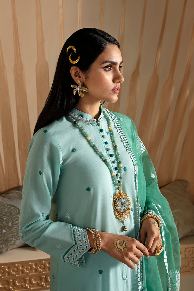 INSIGNIA ICEBERG Embroidered Lawn 3-Piece Set – Stylish Summer Outfit for Women, Beachwear & Casual Wear