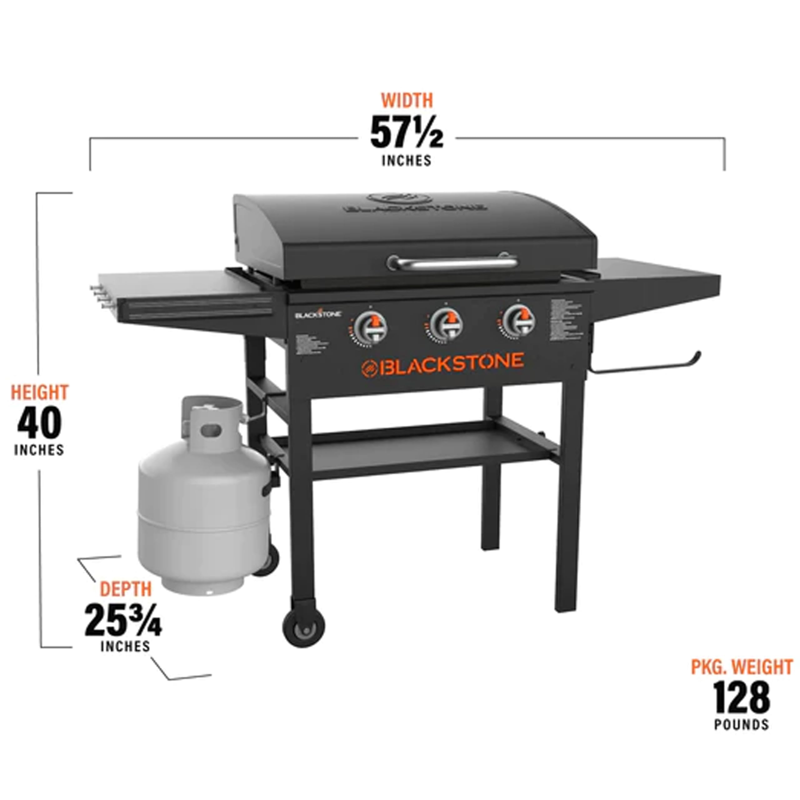 28 Inch Blackstone Griddle 2080 with Hood - XL 3-Burner Outdoor Flat Top Gas Grill with Accessories, Seasoning Kit & Gloves - Perfect for Backyard BBQs, Camping & Tailgating Parties
