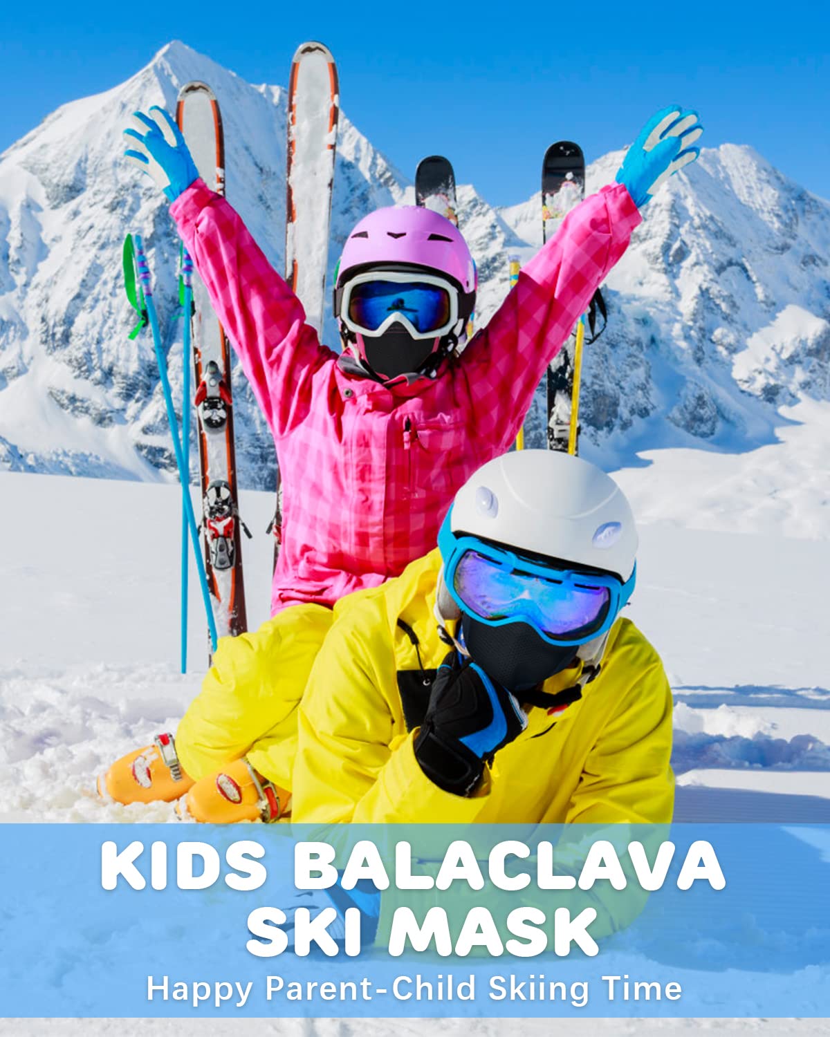 Kids Fleece Balaclava Ski Mask - Winter Helmet Liner & Face Cover for Boys & Girls - Cold Weather Snow Hat for Skiing, Snowboarding & Outdoor Activities