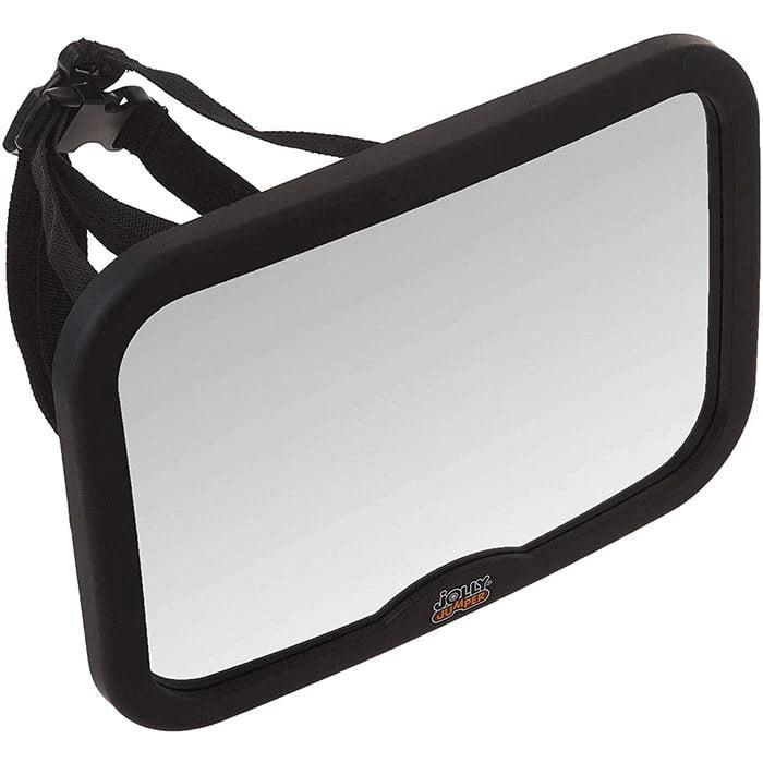 Jolly Jumper Baby Car Mirror - 360° Adjustable Rear View Safety Mirror for Infants | Perfect for Backseat Monitoring & Safe Driving