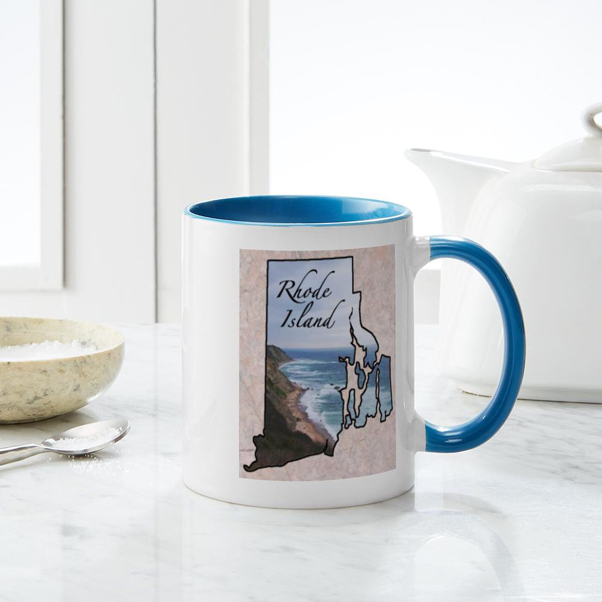 Rhode Island Ceramic Coffee Mug 11 oz (325 ml) - Perfect for Home, Office & Gifts - CafePress