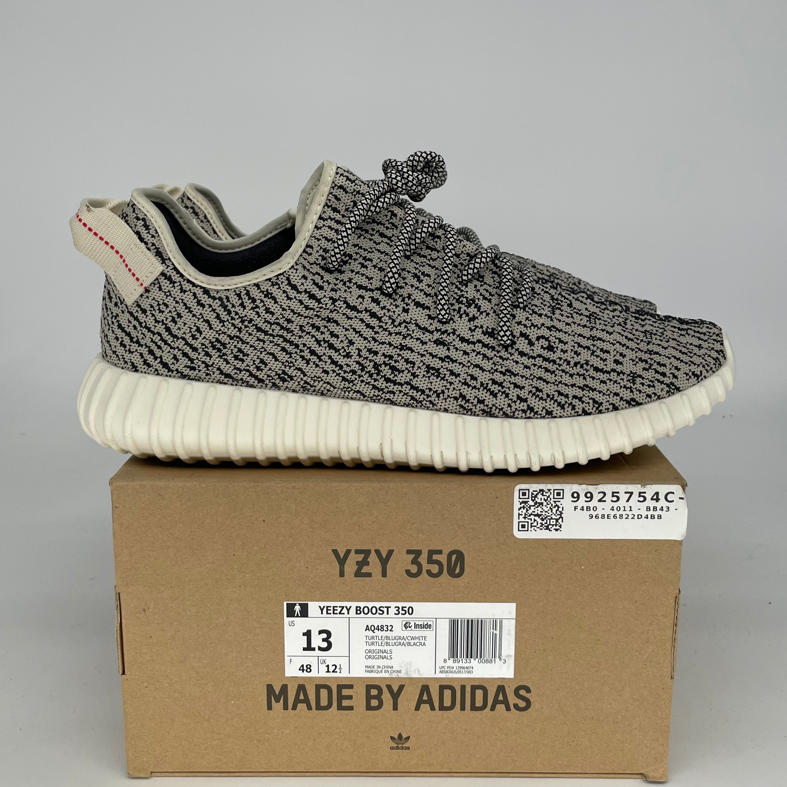 Adidas Yeezy Boost 350 V2 Turtledove Sneakers - Men's Size 13 (AQ4832) | Comfortable Running Shoes for Casual Wear & Gym Workouts