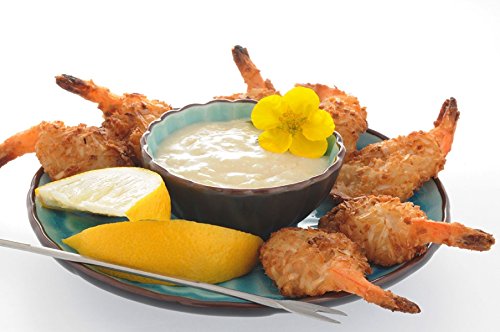 Gourmet Frozen Coconut Shrimp - 25 Piece Tray | Premium Seafood Appetizers for Parties, Holidays & Family Gatherings | Easy to Cook & Serve