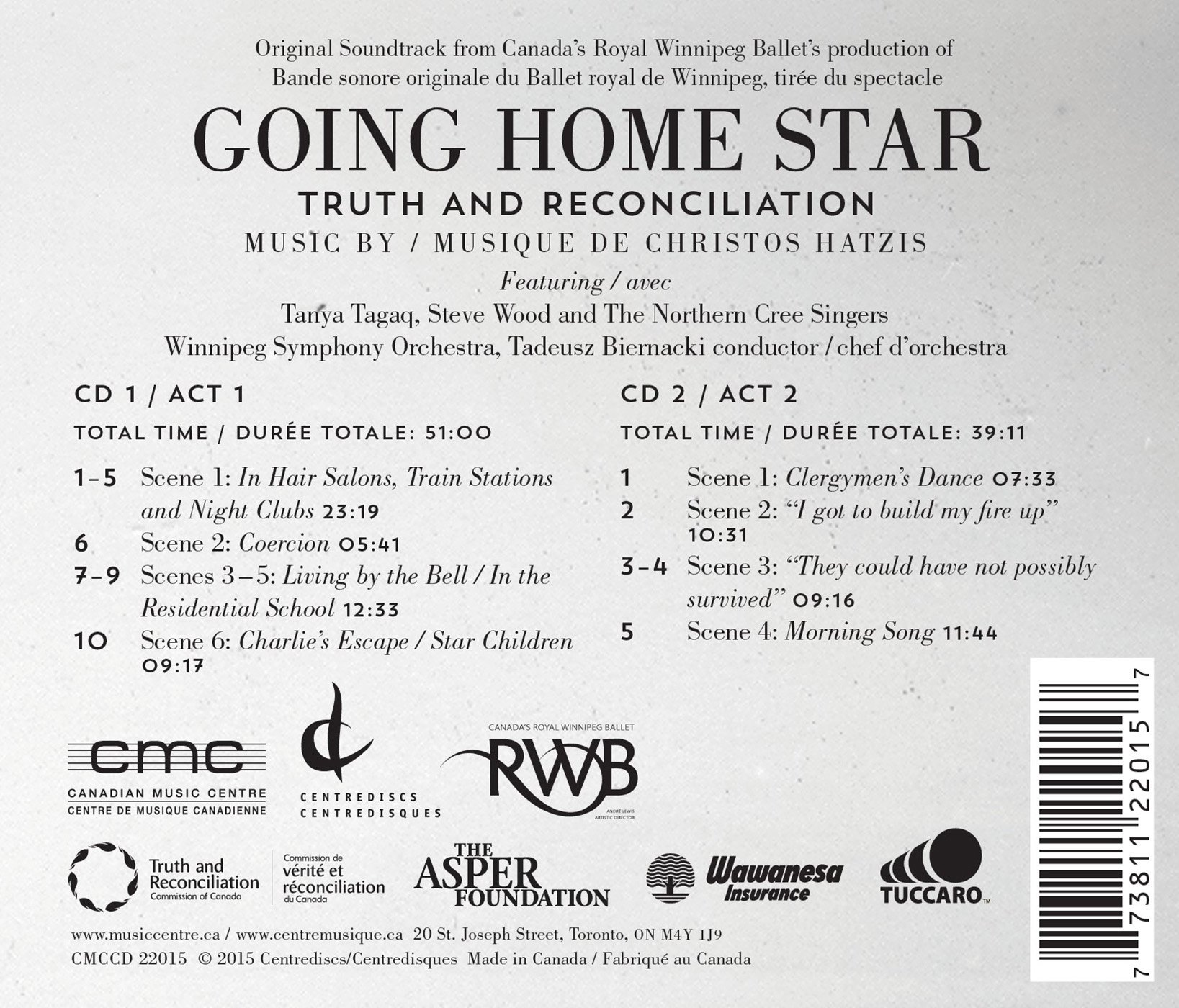 Christos Hatzis: Going Home Star - Truth and Reconciliation | Contemporary Classical Music CD | Perfect for Meditation, Study & Relaxation