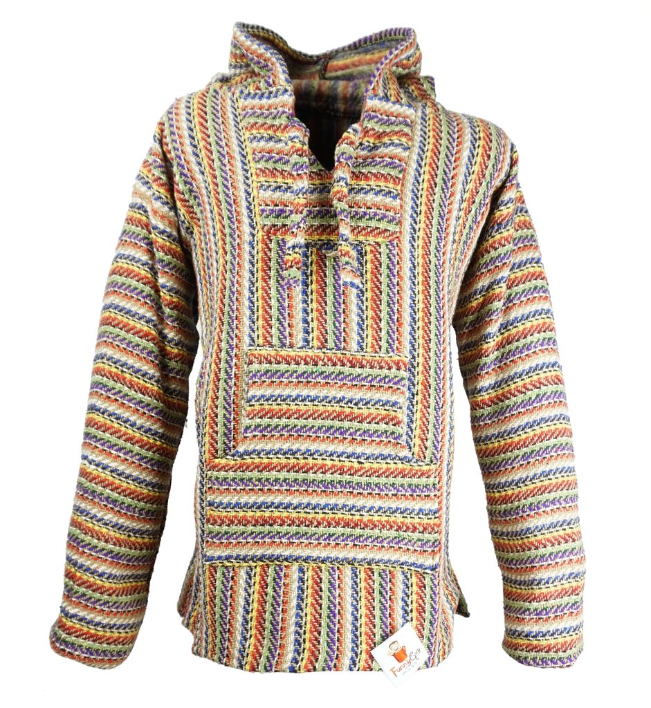 Premium Baja Hoodie Sweatshirt - Soft Pullover Fleece Poncho for Men & Women - Cozy Outdoor Wear for Camping, Beach & Casual Street Style