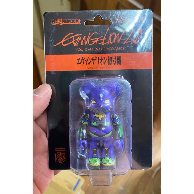 Limited Edition Medicom Be@rbrick 100% Evangelion 2.0 Bearbrick Collectible Figure - Perfect for Anime Fans, Home Decor & Gift Giving
