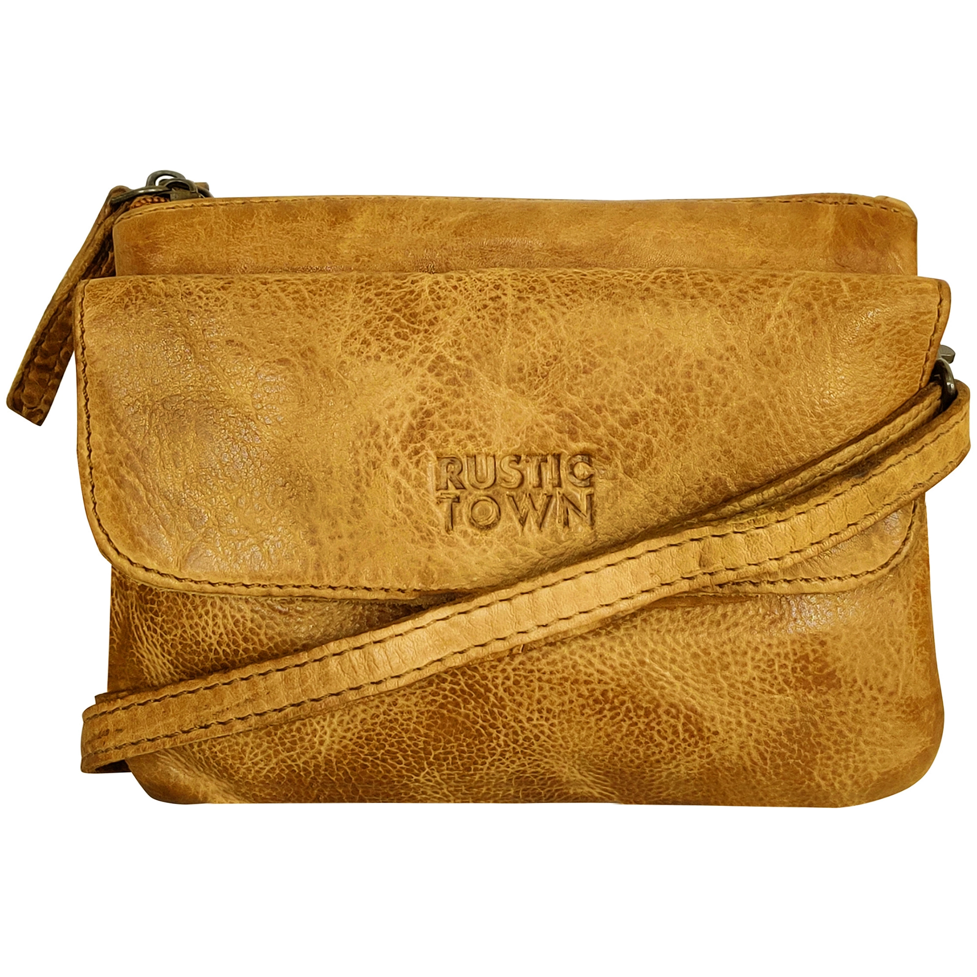 Stylish Yellow Leather Sling Bag Wristlet Clutch for Women - Perfect for Parties, Travel & Everyday Use