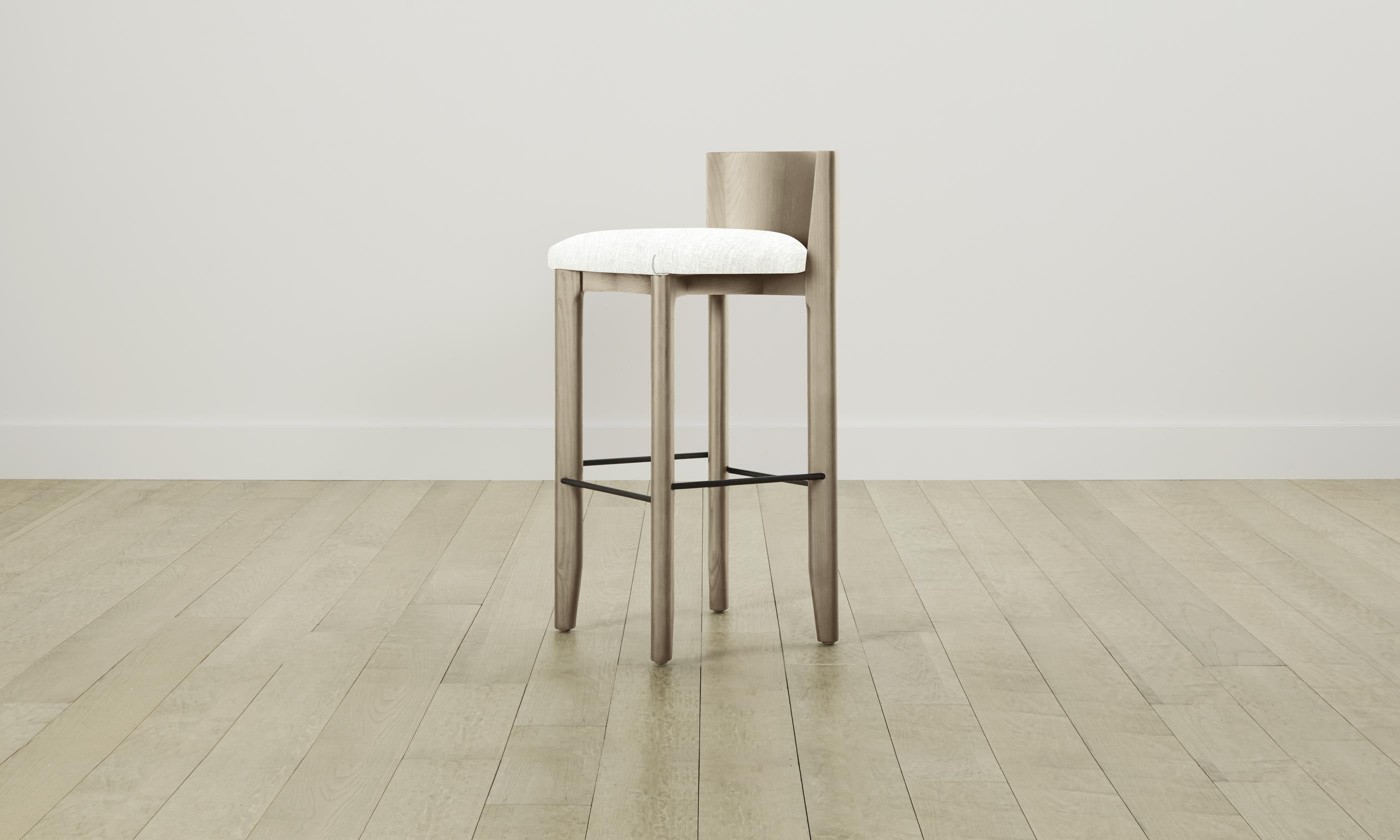 Premium Delancey Bar & Counter Stool with Performance Tweed Upholstery - Modern Kitchen Island & Home Bar Seating for Comfortable Dining & Entertaining