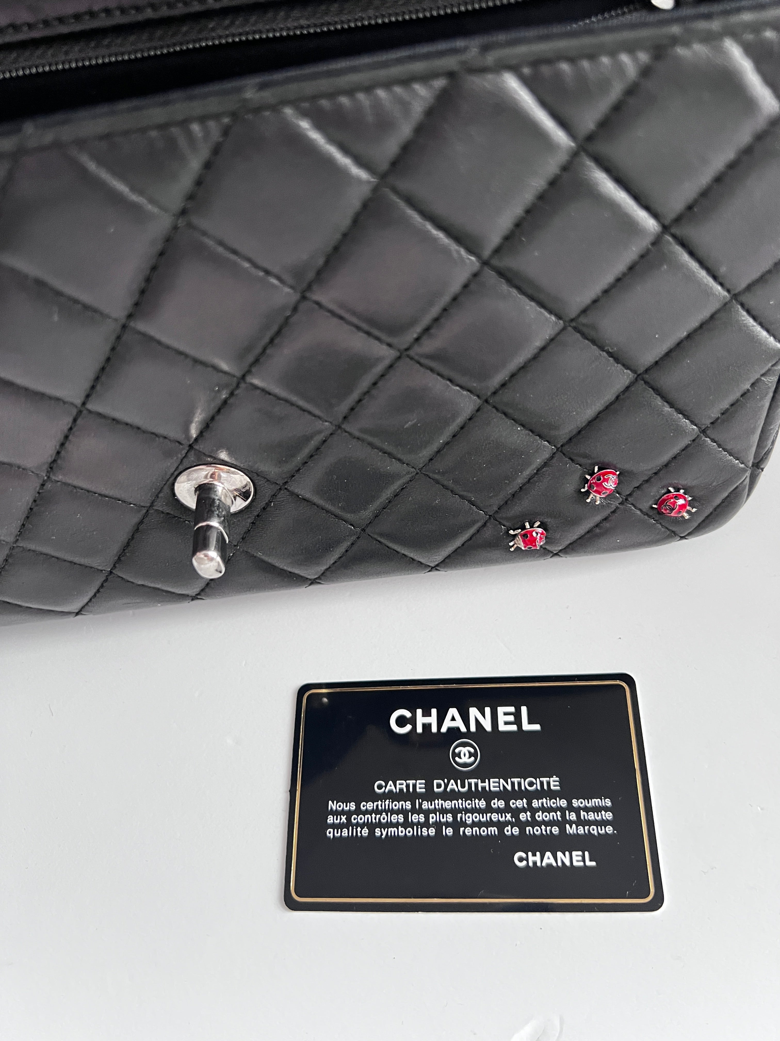 Authentic Chanel Ladybug Medium Flap Bag - Luxury Quilted Leather Crossbody Purse for Women | Perfect for Date Night, Parties & Special Occasions