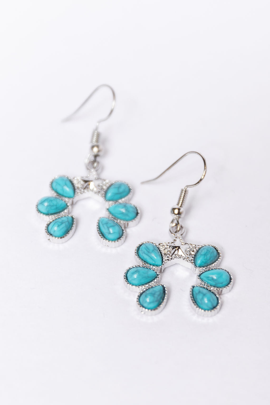 Turquoise Horseshoe Earrings for Women - Boho Chic Dangle Earrings for Good Luck & Protection | Perfect for Festivals, Parties & Everyday Wear
