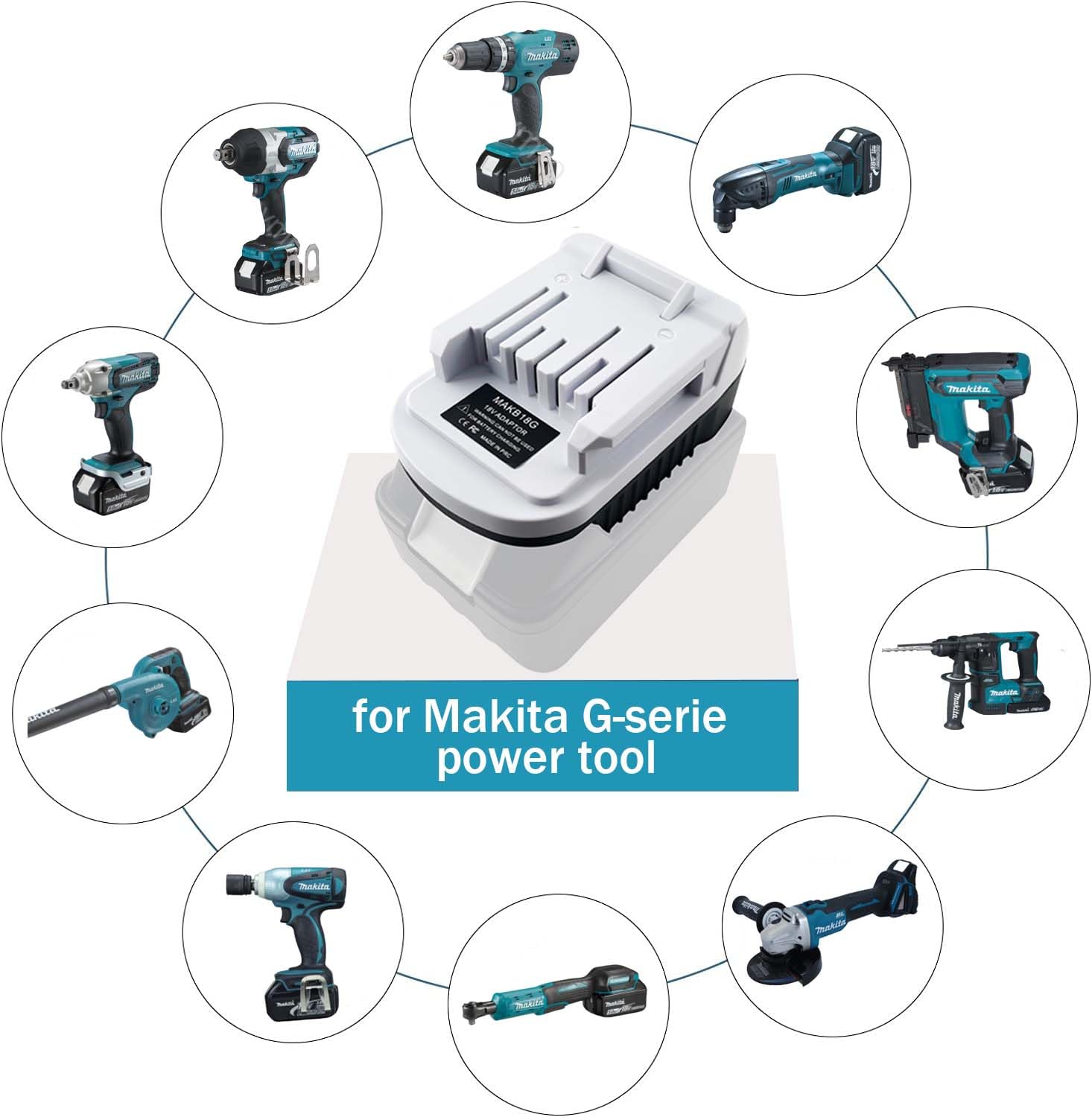 Makita 18V Battery Adapter for BL1815G, BL1811G, BL1830G Tools - Compatible with Original & Third-Party Makita 18V Batteries - Power Your Drills, Saws & Outdoor Power Tools
