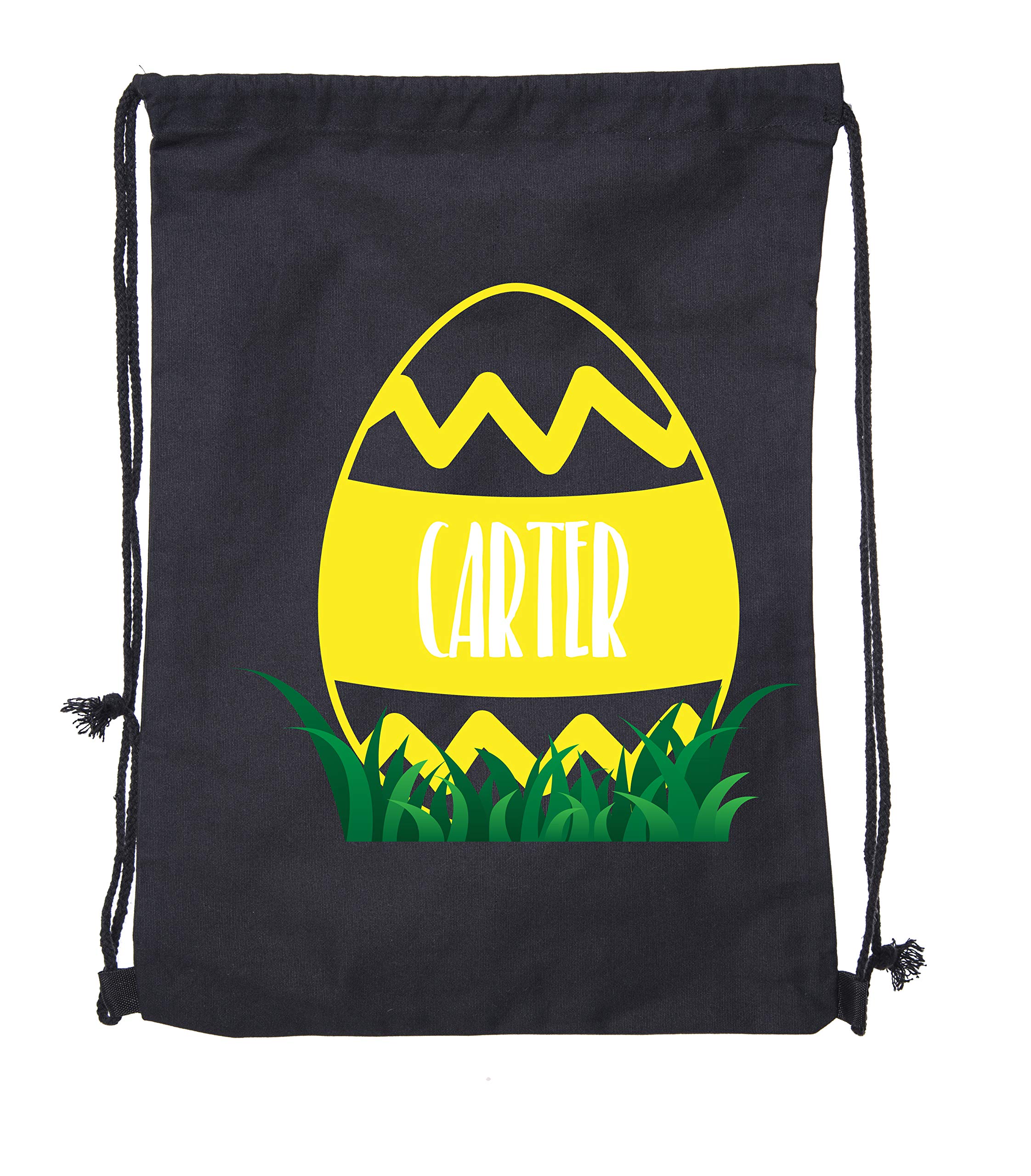 Custom Easter Basket Bags - Personalized Cotton Drawstring Backpacks for Easter Egg Hunt & Gifts - Reusable Holiday Party Favors for Kids & Adults