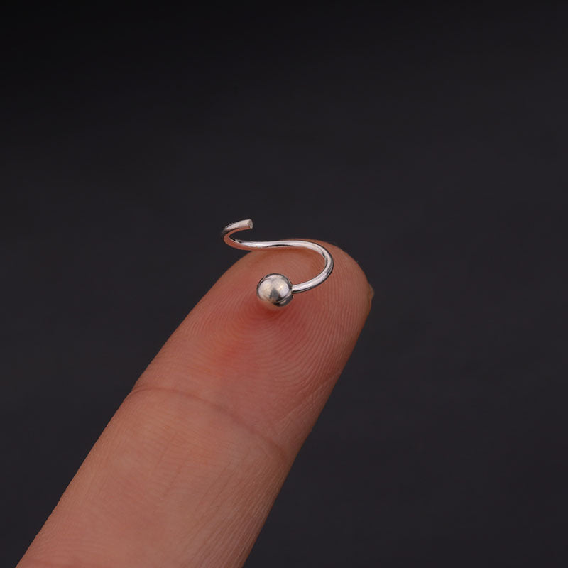 20G Sterling Silver Nose Ring - Cartilage Hoop Piercing Jewelry for Women | Hypoallergenic Nose Stud | Perfect for Everyday Wear, Parties & Gifts