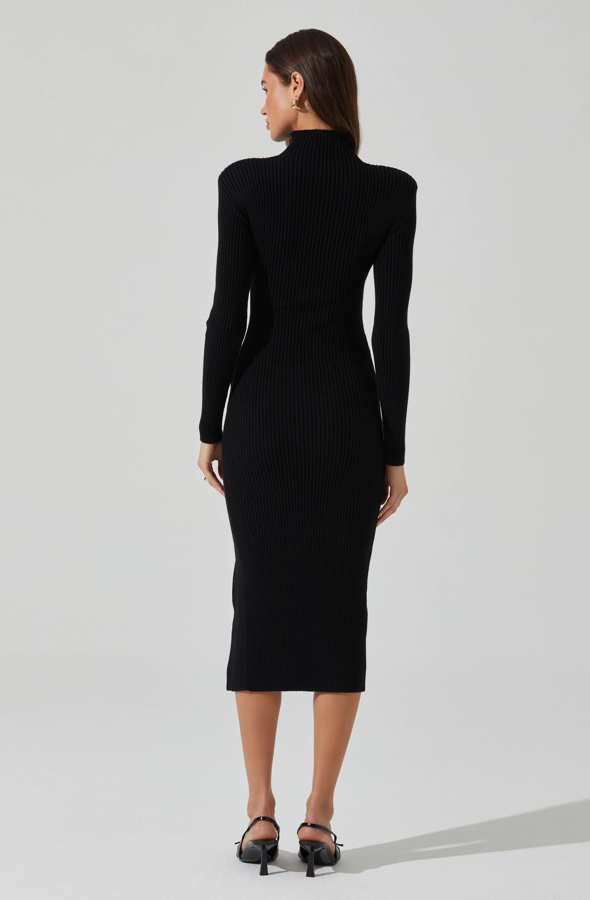 Soryn Women's Knit Sweater Midi Dress - Soft Long Sleeve Turtleneck Pullover Dress for Fall & Winter, Perfect for Office, Date Night and Holiday Parties