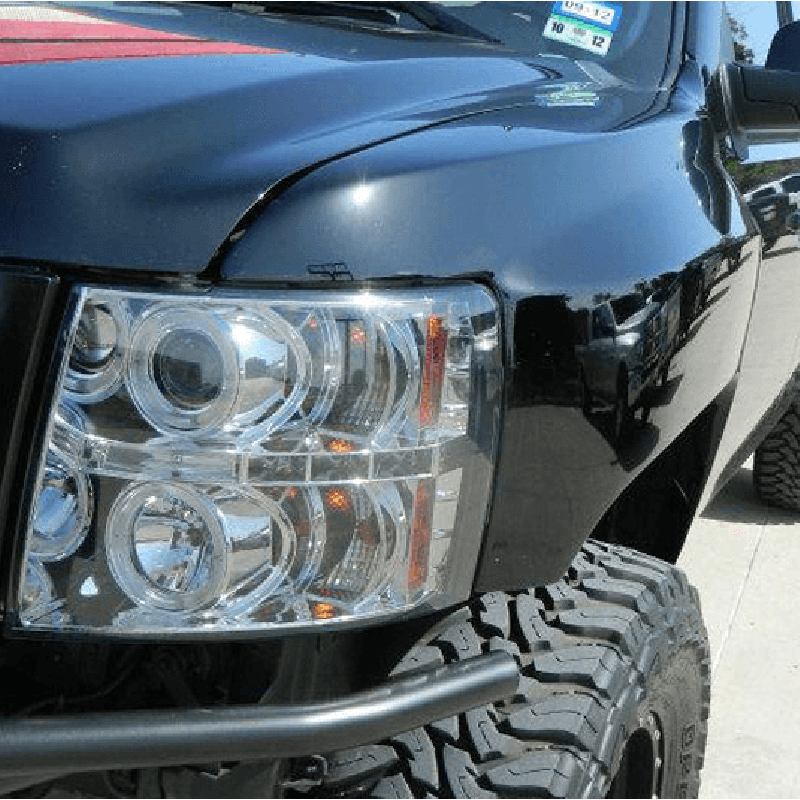 2007-2013 Chevrolet Silverado Bulge Style Fender Flares - Heavy Duty 4-Piece Set for Off-Road Protection & Enhanced Style | Perfect for Truck Upgrades, Mud Terrains & Custom Looks