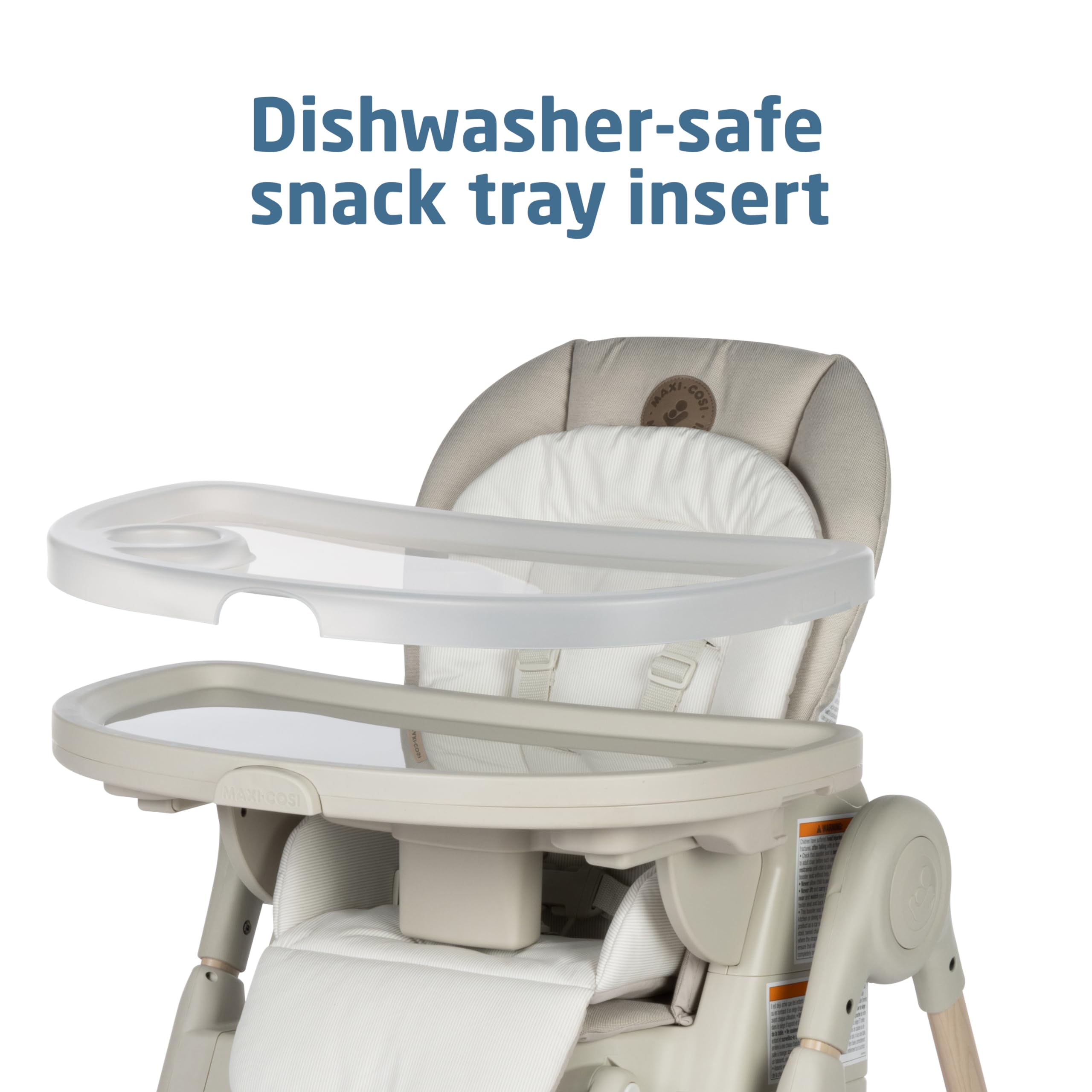 Maxi-Cosi Minla 6-in-1 Foldable High Chair for Babies & Toddlers | Adjustable Height, Convertible Design | Classic Oat Color | Perfect for Dining, Travel & Small Spaces