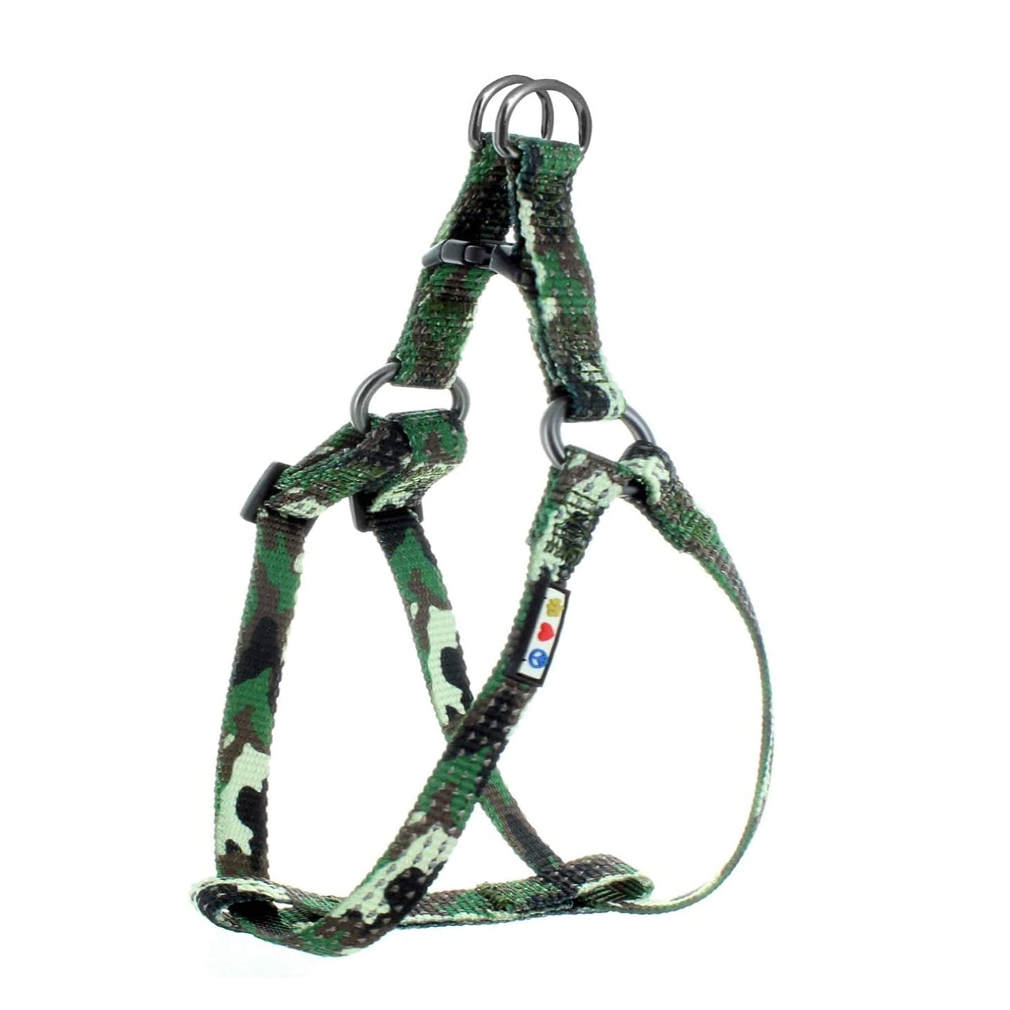 Pawtitas Reflective Dog Harness Collar Leash Set - Large Green Camo Value Bundle for Walking Running & Night Safety | Durable Pet Gear for Outdoor Adventures