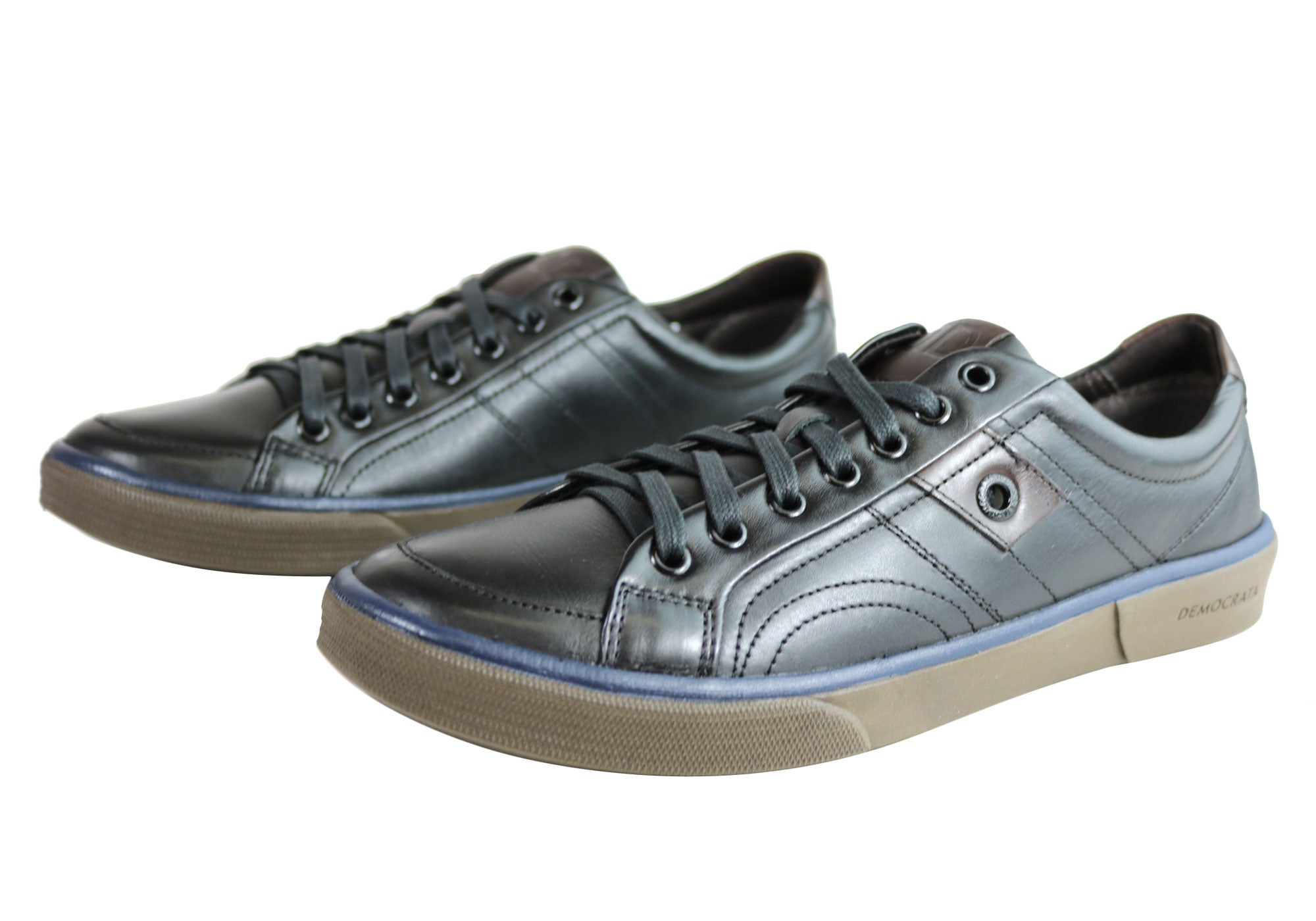 Democrata Voice Men's Leather Lace-Up Casual Shoes - Handcrafted in Brazil - Perfect for Work, Travel & Everyday Wear